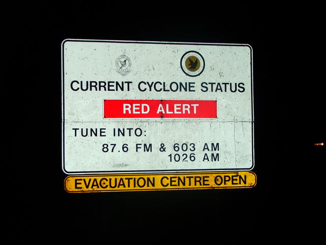 My first red alert.